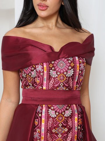 Amira - Royal Maroon