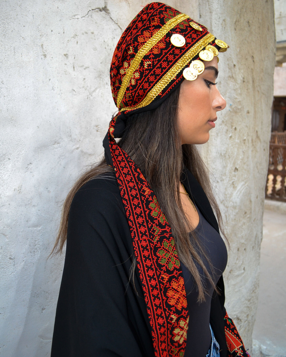 Palestinian Headpiece - Long Tassel