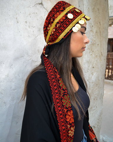 Palestinian Headpiece - Long Tassel