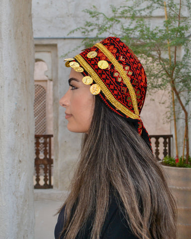 Palestinian Headpiece - Short tassel